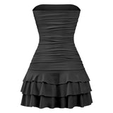 Coquette Ruffle Strapless Dress