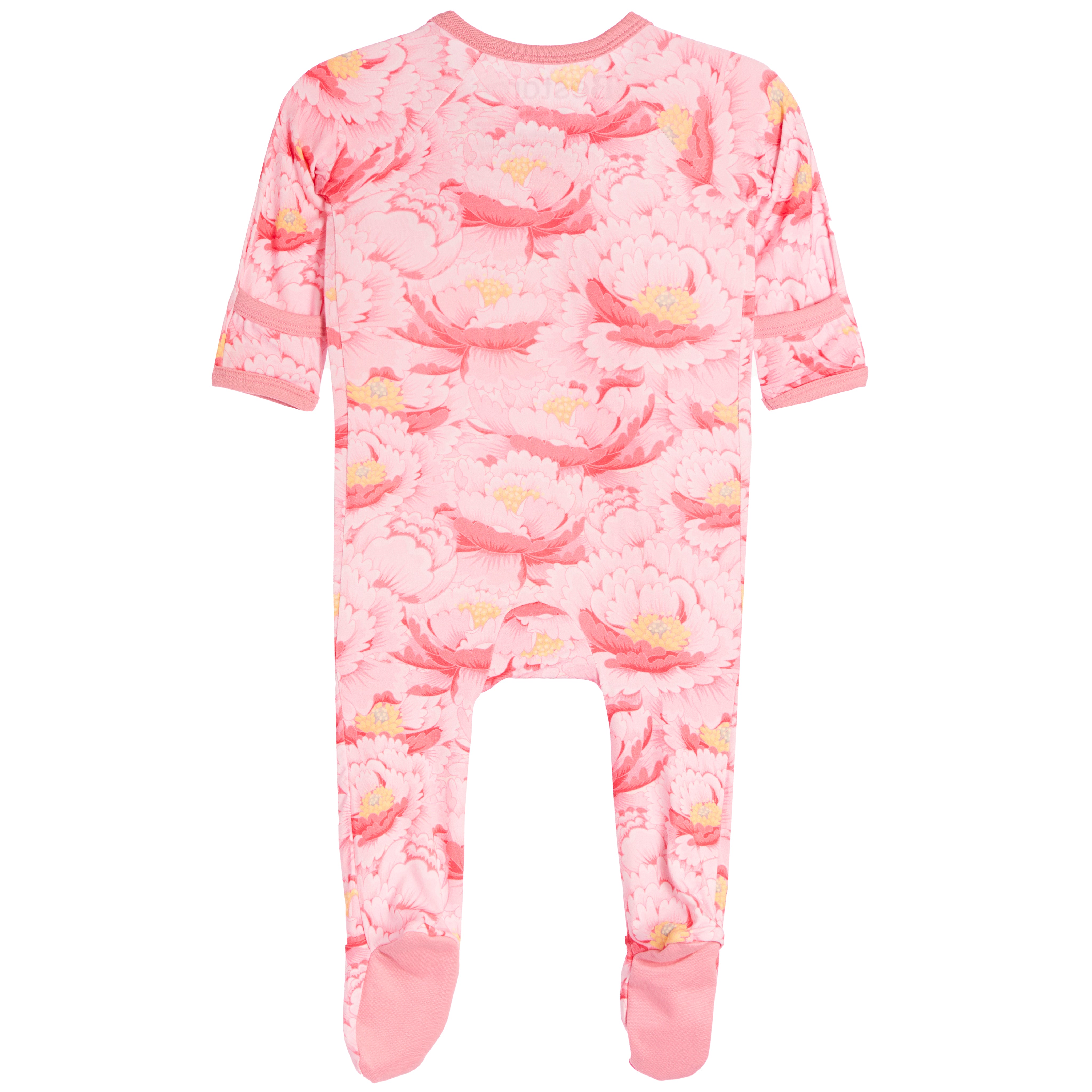 Pink and Yellow Florals Footie - Denny's