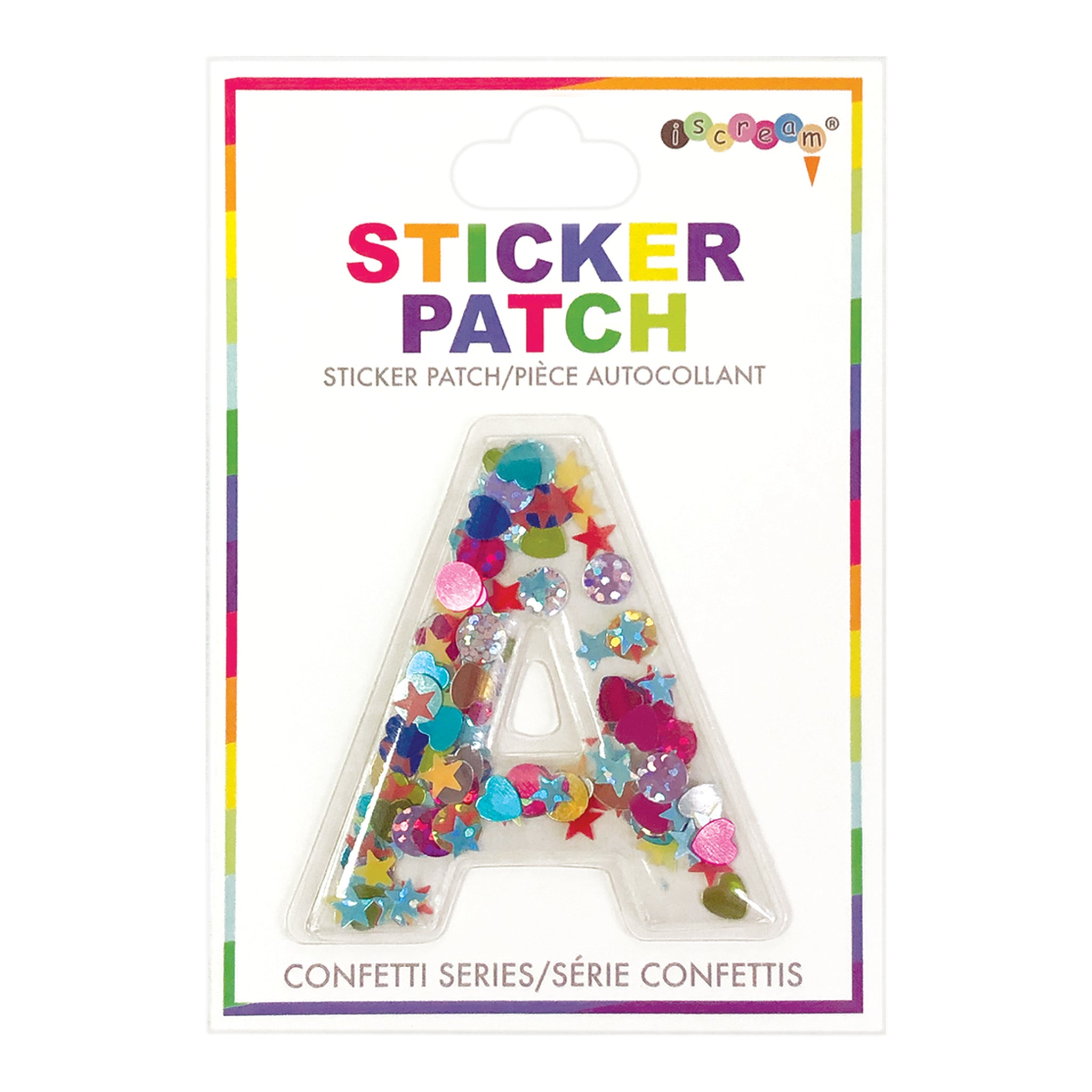A Confetti Sticker Letter Patch - Denny's