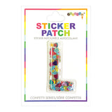 L Confetti Sticker Letter Patch - Denny's
