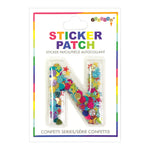 N Confetti Sticker Letter Patch - Denny's