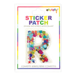 R Confetti Sticker Letter Patch - Denny's