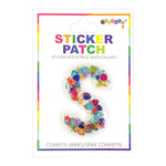 S Confetti Sticker Letter Patch - Denny's