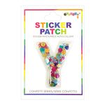 Y Confetti Sticker Letter Patch - Denny's