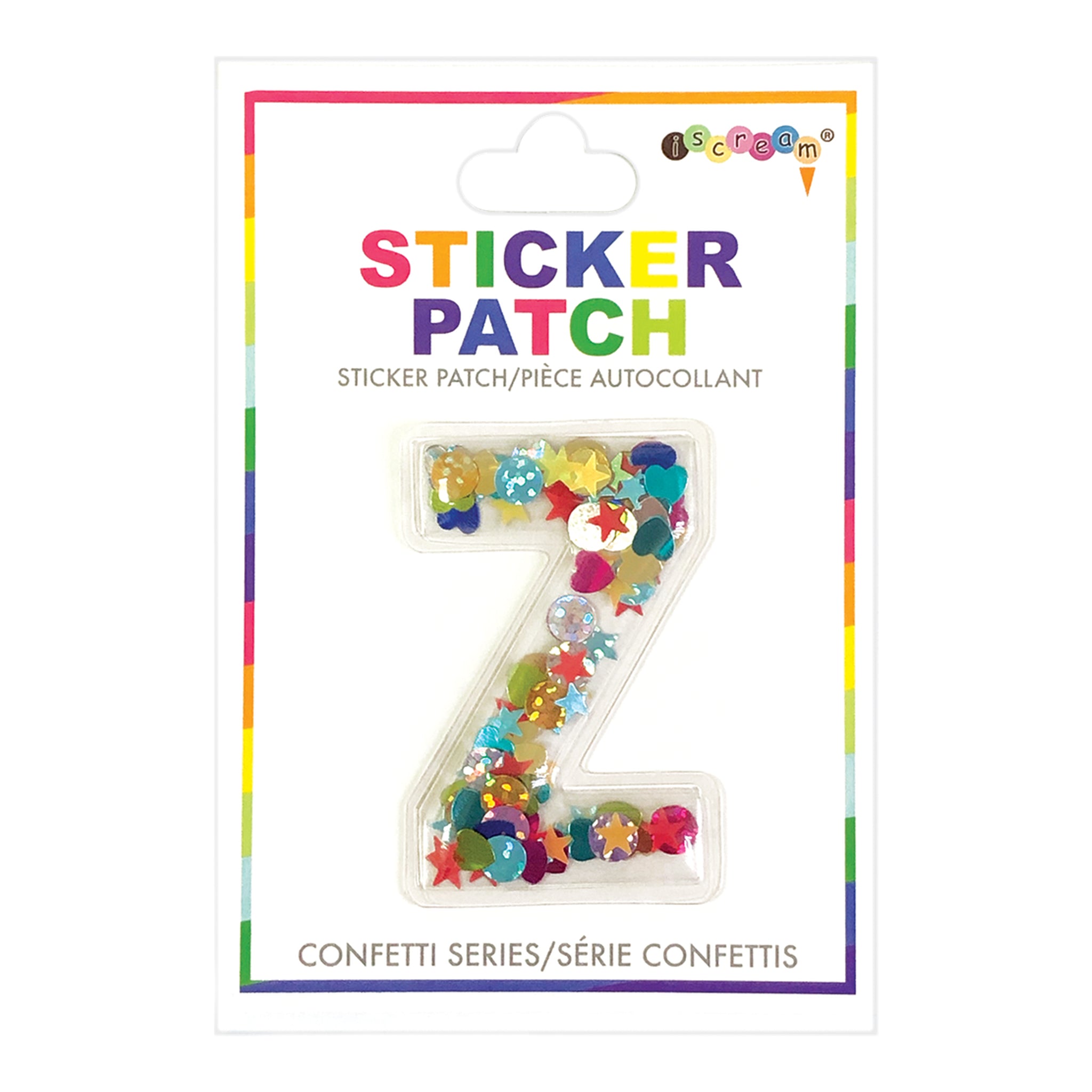 Z Confetti Sticker Letter Patch - Denny's