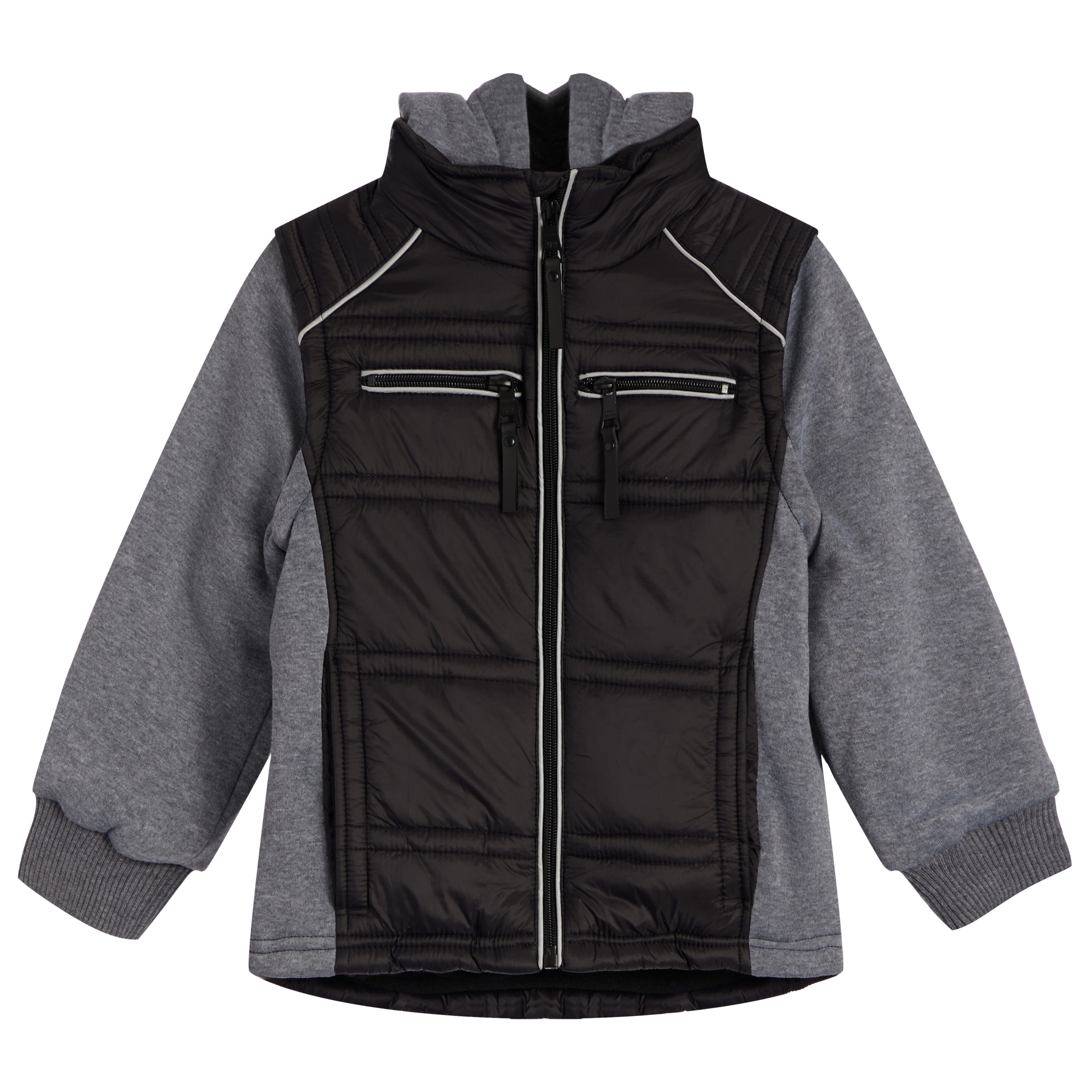 Mix Media Hooded Jacket - Denny's