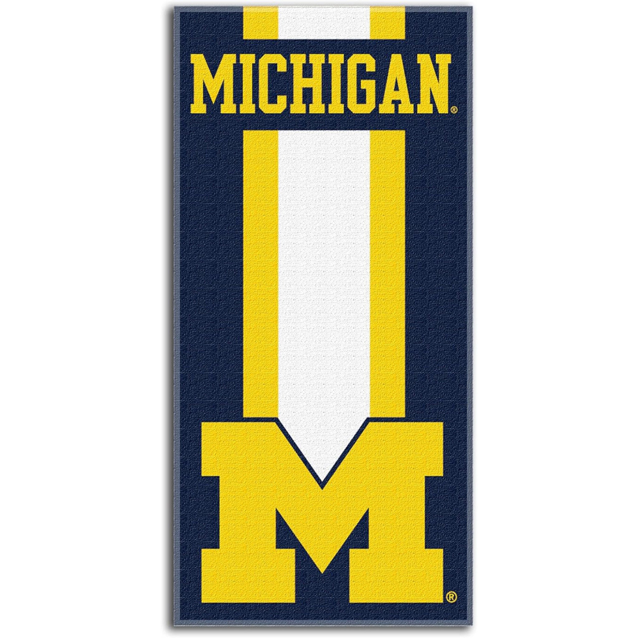 University Of Michigan Zone Beach Towel - Denny's