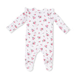Pink Rosettes Footie