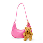 Fuzzy Bear Charm Shoulder Bag - Denny's