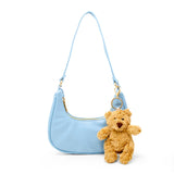 Fuzzy Bear Charm Shoulder Bag - Denny's