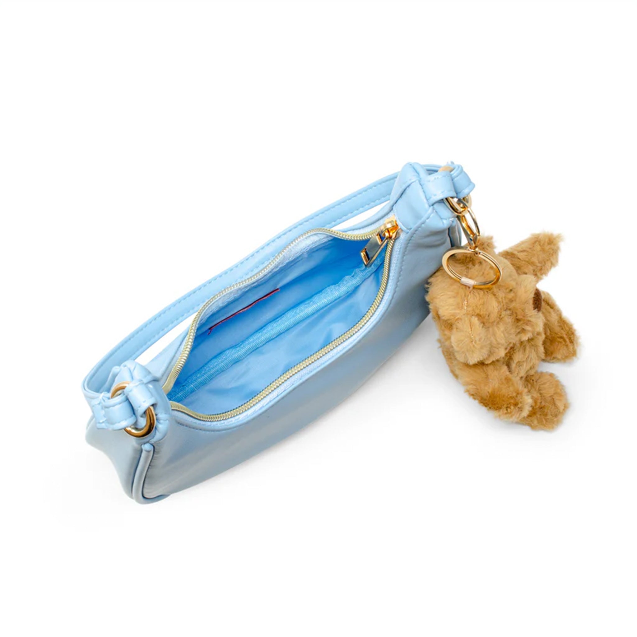 Fuzzy Bear Charm Shoulder Bag - Denny's