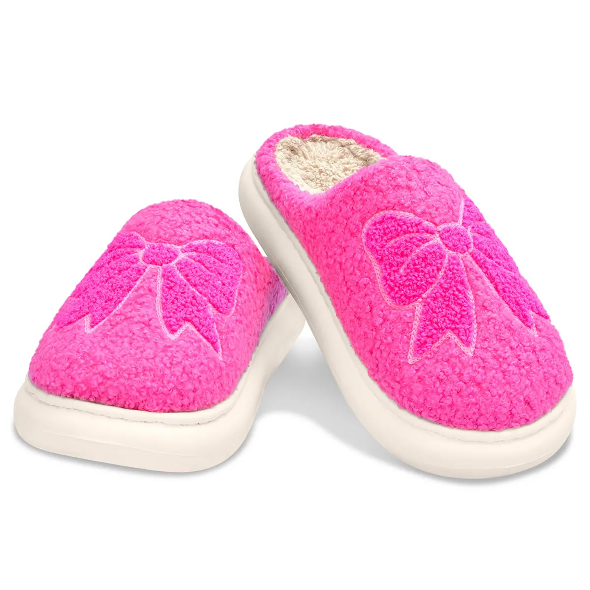 Pink Cozy Bows Slipper - Denny's