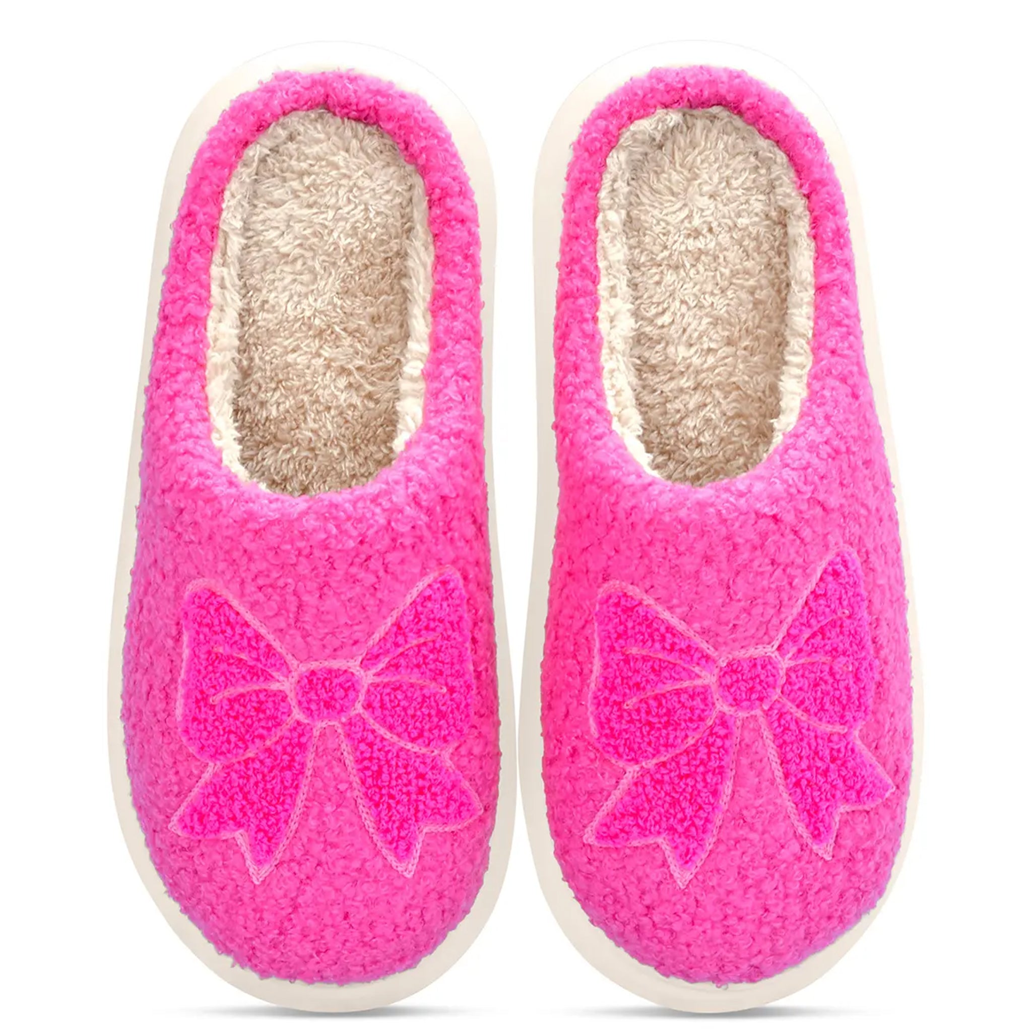 Pink Cozy Bows Slipper - Denny's