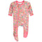 Leopard Floral Footie - Denny's