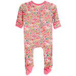 Leopard Floral Footie - Denny's