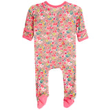 Leopard Floral Footie - Denny's