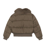 Faux Fur Collar Puffer Jacket