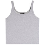 U Neck Ribbed Tank Top - Denny's