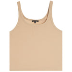 U Neck Ribbed Tank Top - Denny's