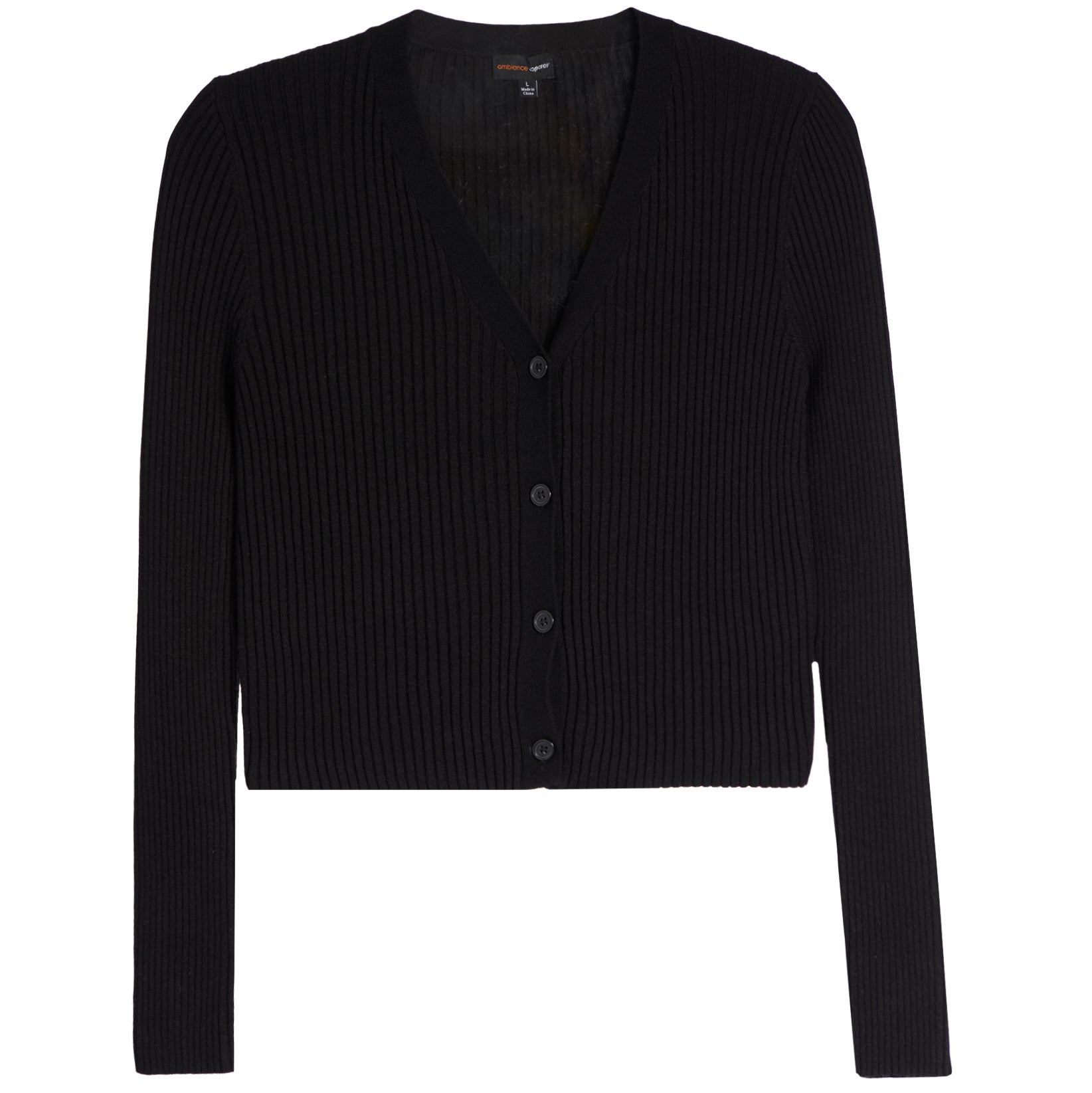Ribbed Vneck Cardigan - Denny's