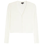 Ribbed Vneck Cardigan - Denny's