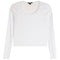 Long Sleeve Scoop Lace Trim Top - Denny's