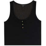 U Neck Henley Tank - Denny's
