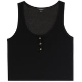 U Neck Henley Tank - Denny's