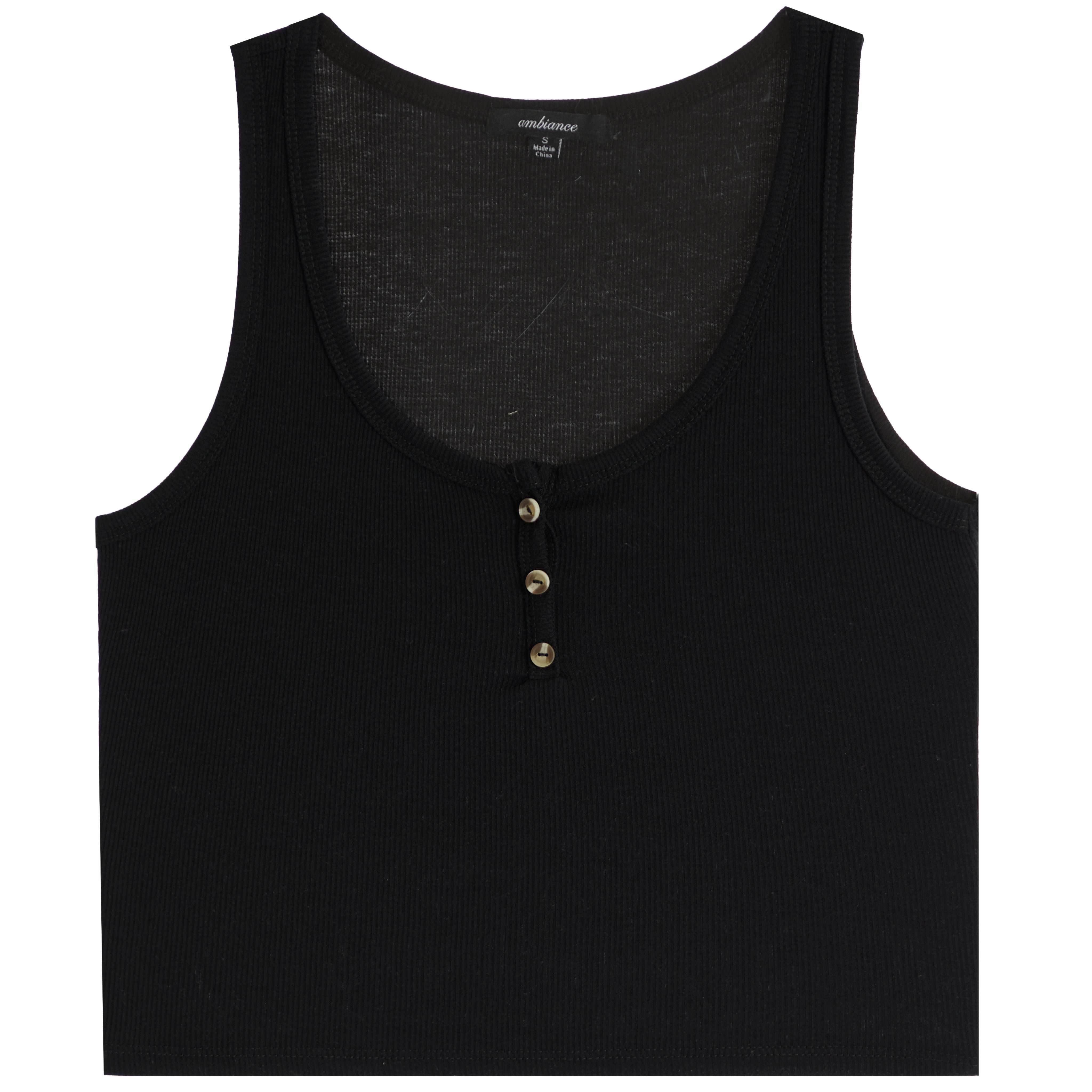 U Neck Henley Tank - Denny's