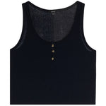U Neck Henley Tank - Denny's