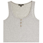 U Neck Henley Tank - Denny's