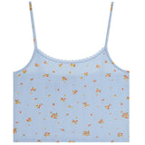 Pointelle Floral Lace Trim Cami