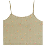 Pointelle Floral Lace Trim Cami