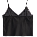 Satin Lace Trim Cami - Denny's