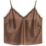Satin Lace Trim Cami