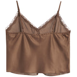 Satin Lace Trim Cami