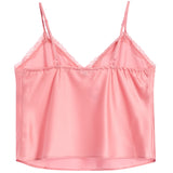 Satin Lace Trim Cami