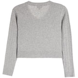 Cableknit Vneck Sweater