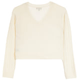 Cable Knit V-Neck Sweater