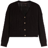 Cableknit V Cardigan