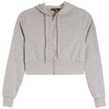 Fleece Solid Zip Hoodie