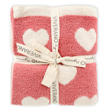 Heart Chenille Blanket