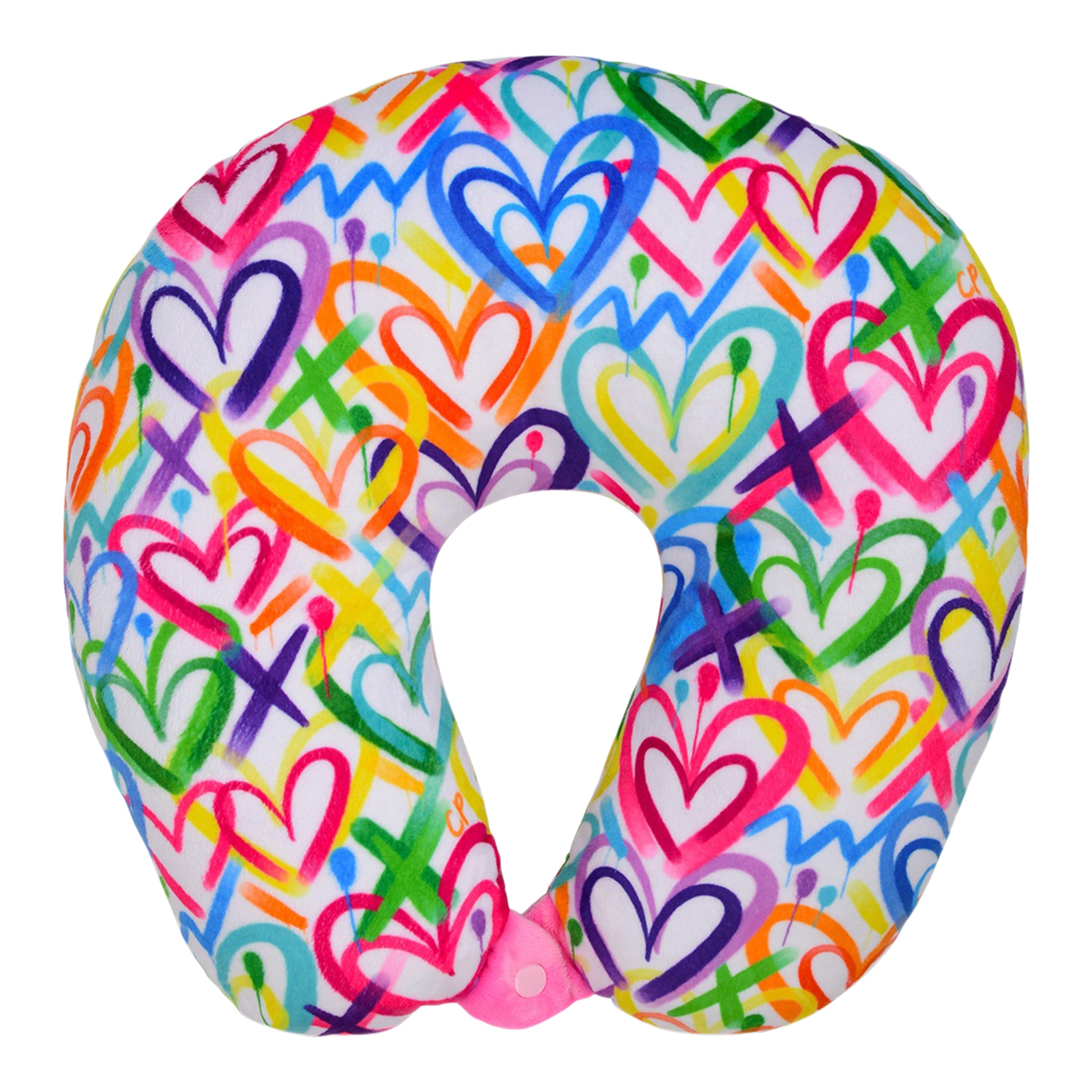 Corey Paige Hearts Neck Pillow - Denny's
