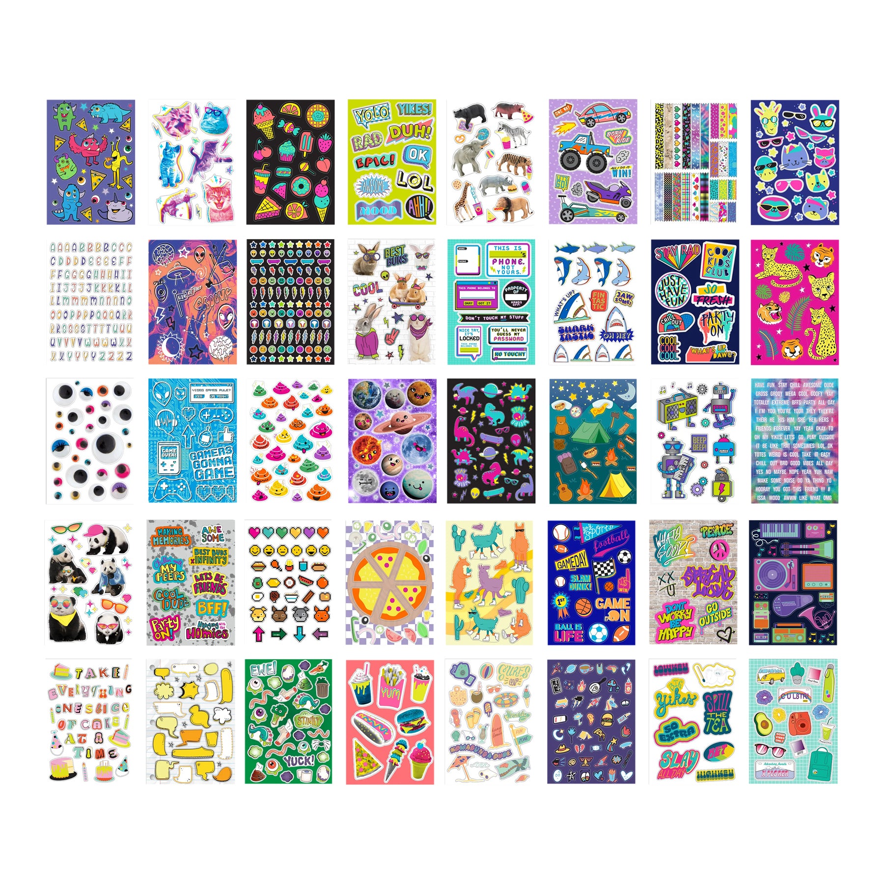 1000+ Mega Cool Stickers - Denny's