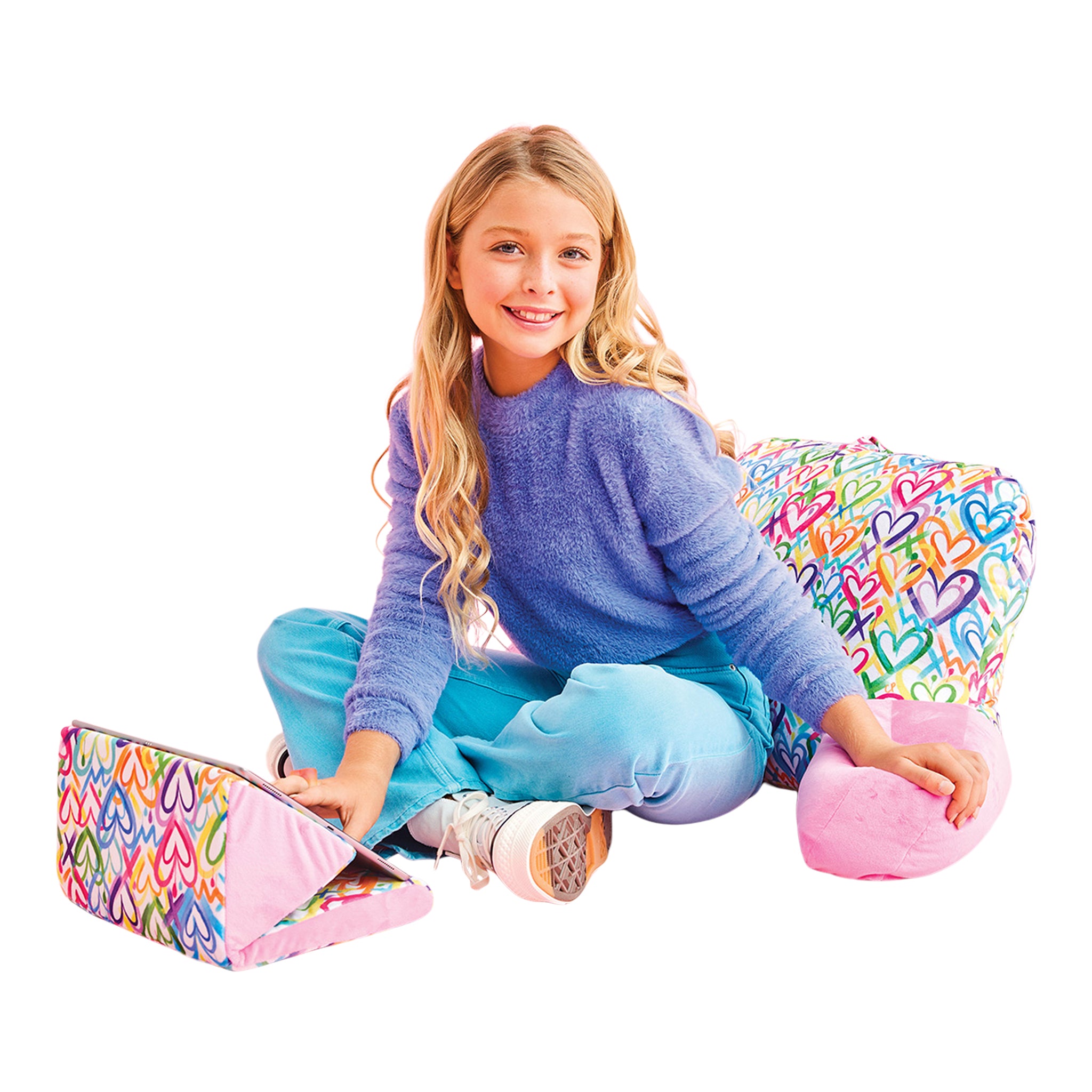 Corey Paige Hearts Tablet Pillow - Denny's