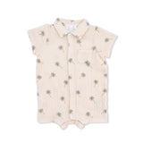 Palm Trees Polo Romper