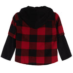Buffalo Check Layer Hooded Flannel - Denny's