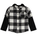 Buffalo Check Layer Hooded Flannel - Denny's