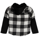 Buffalo Check Layer Hooded Flannel - Denny's