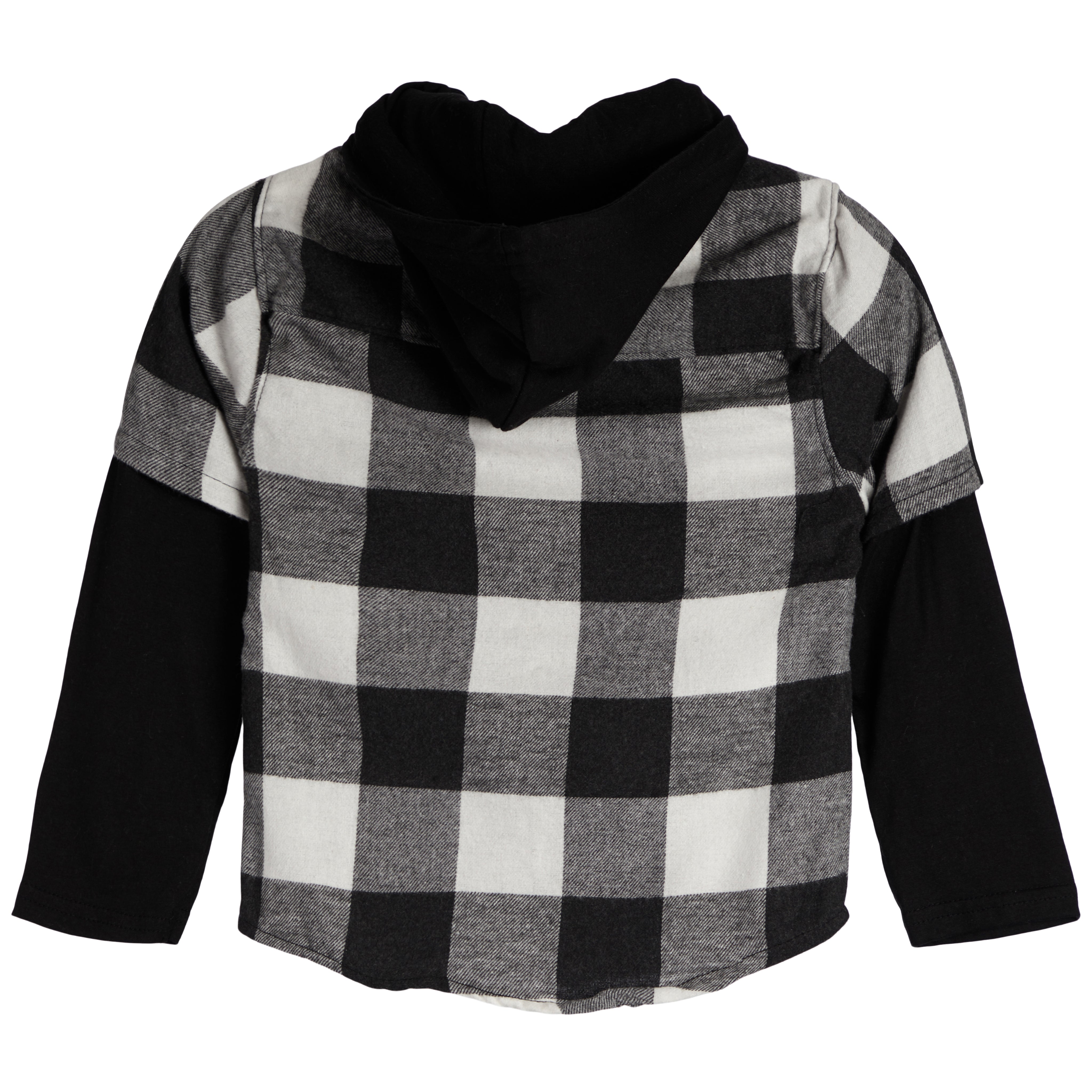 Buffalo Check Layer Hooded Flannel - Denny's